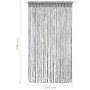 Cortina de macramé algodón gris antracita 140x240 cm de , Cortinas y visillos - Ref: Foro24-323993, Precio: 44,89 €, Descuent...