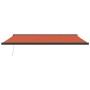 Toldo retráctil aluminio y tela naranja y marrón 5x3 m de , Toldos - Ref: Foro24-3154570, Precio: 641,12 €, Descuento: %