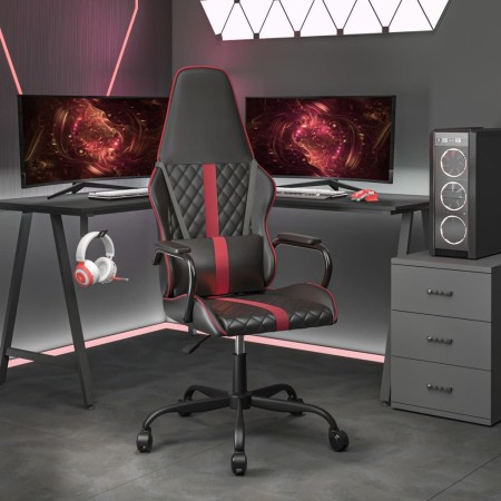 Gaming-Stuhl mit Massage-Kunstleder in Rot und Schwarz von , Gaming-Stühle - Ref: Foro24-345564, Preis: 112,99 €, Rabatt: %