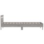 Cama con cabecero madera de ingeniería gris Sonoma 100x200 cm de , Camas y somieres - Ref: Foro24-838531, Precio: 89,60 €, De...