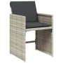 Garden armchairs with cushions 4 pcs light gray synthetic rattan by , Garden chairs - Ref: Foro24-364988, Price: 174,14 €, Di...