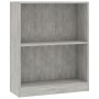 Estantería madera de ingeniería gris hormigón 60x24x76 cm de vidaXL, Librerías y estanterías - Ref: Foro24-800859, Precio: 31...