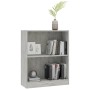 Betongraues Holzwerkstoffregal 60x24x76 cm von vidaXL, Bücherregale und Regale - Ref: Foro24-800859, Preis: 31,52 €, Rabatt: %