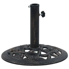 Black and bronze cast iron umbrella base, 9 kg, 40 cm. by vidaXL, Umbrella bases - Ref: Foro24-47865, Price: 48,28 €, Discoun...