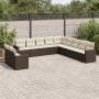 Garden sofa set 11 pieces with brown synthetic rattan cushions by , Modular outdoor sofas - Ref: Foro24-3251530, Price: 691,9...