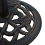 Base de sombrilla de hierro fundido negro y bronce 9 kg 40 cm
