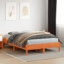 Estructura de cama madera maciza pino marrón cera 120x200 cm de , Camas y somieres - Ref: Foro24-842705, Precio: 100,56 €, De...