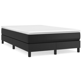 Cama box spring con colchón cuero sintético negro 120x190 cm de , Camas y somieres - Ref: Foro24-3269671, Precio: 357,99 €, D...