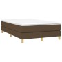 Cama box spring con colchón tela marrón oscuro 120x190 cm de , Camas y somieres - Ref: Foro24-3269667, Precio: 321,51 €, Desc...