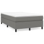 Cama box spring con colchón tela gris oscuro 120x190 cm de , Camas y somieres - Ref: Foro24-3269684, Precio: 352,76 €, Descue...