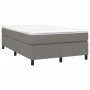 Cama box spring con colchón tela gris oscuro 120x190 cm de , Camas y somieres - Ref: Foro24-3269684, Precio: 352,76 €, Descue...