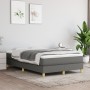 Box spring bed with dark gray fabric mattress 120x190 cm by , Beds and slatted bases - Ref: Foro24-3269665, Price: 339,99 €, ...