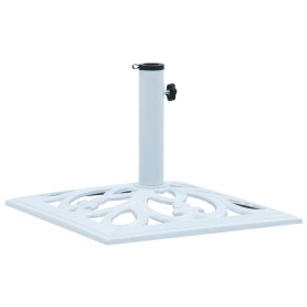 White cast iron umbrella base 12 kg 49 cm by vidaXL, Umbrella bases - Ref: Foro24-47867, Price: 55,44 €, Discount: %