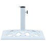 White cast iron umbrella base 12 kg 49 cm by vidaXL, Umbrella bases - Ref: Foro24-47867, Price: 55,99 €, Discount: %