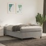 Cama box spring con colchón terciopelo gris claro 120x190 cm de , Camas y somieres - Ref: Foro24-3269703, Precio: 370,99 €, D...