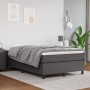 Box spring bed with gray synthetic leather mattress 120x190 cm by , Beds and slatted bases - Ref: Foro24-3269701, Price: 354,...