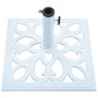 White cast iron umbrella base 12 kg 49 cm by vidaXL, Umbrella bases - Ref: Foro24-47867, Price: 55,99 €, Discount: %