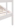 White solid wood bed frame Super King 180x200 cm by vidaXL, Beds and slatted bases - Ref: Foro24-3101364, Price: 175,53 €, Di...