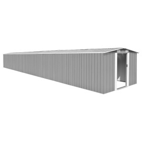 Garden shed gray galvanized steel 257x990x181 cm by vidaXL, Sheds - Ref: Foro24-47037, Price: 1,00 €, Discount: %