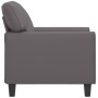 Sillón cuero sintético gris 60 cm de , Sofás - Ref: Foro24-359409, Precio: 193,76 €, Descuento: %