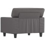 Sillón cuero sintético gris 60 cm de , Sofás - Ref: Foro24-359409, Precio: 193,76 €, Descuento: %