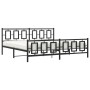 Estructura de cama cabecero y estribo metal negro 200x200 cm de , Camas y somieres - Ref: Foro24-374266, Precio: 150,50 €, De...