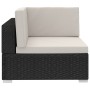 3-piece garden sofa set and black synthetic rattan cushions by vidaXL, Garden sets - Ref: Foro24-47264, Price: 241,99 €, Disc...