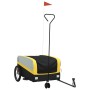 Black and yellow iron bicycle trailer 45 kg by , Bicycle trailers - Ref: Foro24-94071, Price: 85,99 €, Discount: %