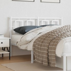 Cabecero de metal blanco 140 cm de , Cabeceros y pies de cama - Ref: Foro24-374323, Precio: 43,99 €, Descuento: %