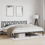 Bed frame with black metal headboard 193x203 cm by , Beds and slatted bases - Ref: Foro24-374247, Price: 123,52 €, Discount: %