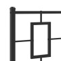 Bed frame with headboard and black metal footboard 100x190cm by , Beds and slatted bases - Ref: Foro24-374253, Price: 87,54 €...