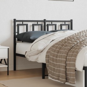 Black metal headboard 120 cm by , Headboards and footboards - Ref: Foro24-374272, Price: 42,99 €, Discount: %