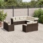 Garden sofa set 11 pieces with brown synthetic rattan cushions by , Garden sets - Ref: Foro24-3219123, Price: 722,99 €, Disco...