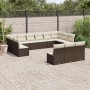 Gartensofa-Set mit Kissen 13-teilig aus braunem PE-Rattan von , Gartensets - Ref: Foro24-3250232, Preis: 783,18 €, Rabatt: %