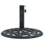 Green cast iron parasol base 9 kg 40 cm