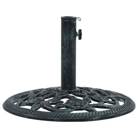 Green cast iron parasol base 9 kg 40 cm by vidaXL, Umbrella bases - Ref: Foro24-47863, Price: 53,03 €, Discount: %