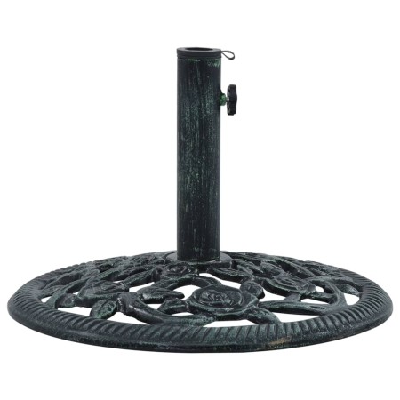 Base de sombrilla de hierro fundido verde 9 kg 40 cm de vidaXL, Bases para sombrillas - Ref: Foro24-47863, Precio: 53,99 €, D...