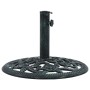 Green cast iron parasol base 9 kg 40 cm