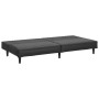 Sofá cama de 2 plazas cuero sintético negro de , Sofás - Ref: Foro24-375947, Precio: 221,28 €, Descuento: %