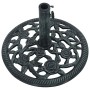 Green cast iron parasol base 9 kg 40 cm