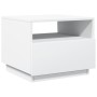 Mesa de centro con luces LED blanco 50x49x40 cm de , Mesas de centro - Ref: Foro24-839826, Precio: 72,99 €, Descuento: %