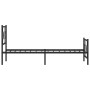 Bed frame with headboard and black metal footboard 90x200 cm by , Beds and slatted bases - Ref: Foro24-376237, Price: 79,28 €...