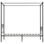 Estructura de cama con dosel metal gris 90x200 cm de vidaXL, Camas y somieres - Ref: Foro24-284440, Precio: 121,59 €, Descuen...