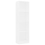 4-tier white plywood shelf 40x24x142cm by vidaXL, Bookcases and shelves - Ref: Foro24-800837, Price: 49,99 €, Discount: %