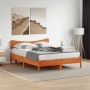 Wax brown solid pine wood bed headboard 160 cm by , Headboards and footboards - Ref: Foro24-844772, Price: 54,99 €, Discount: %