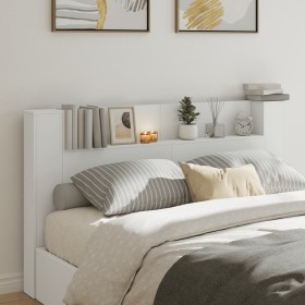 Bed headboard with white LED 180x16.5x103.5 cm by , Headboards and footboards - Ref: Foro24-839259, Price: 130,21 €, Discount: %