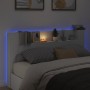 Cabecero de cama con LED blanco 180x16,5x103,5 cm de , Cabeceros y pies de cama - Ref: Foro24-839259, Precio: 129,99 €, Descu...