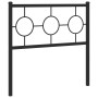 Black metal headboard 90 cm by , Headboards and footboards - Ref: Foro24-376254, Price: 32,99 €, Discount: %