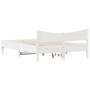 Estructura de cama madera maciza de pino blanco 140x200 cm de , Camas y somieres - Ref: Foro24-844726, Precio: 125,50 €, Desc...