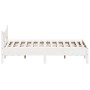 Solid white pine wood bed frame 120x200 cm by , Beds and slatted bases - Ref: Foro24-844730, Price: 118,99 €, Discount: %